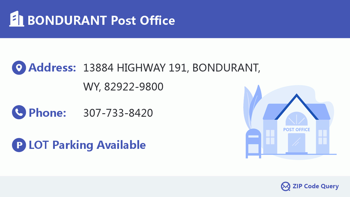 Post Office:BONDURANT