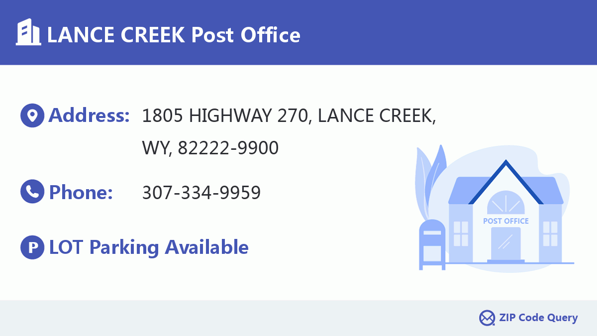 Post Office:LANCE CREEK