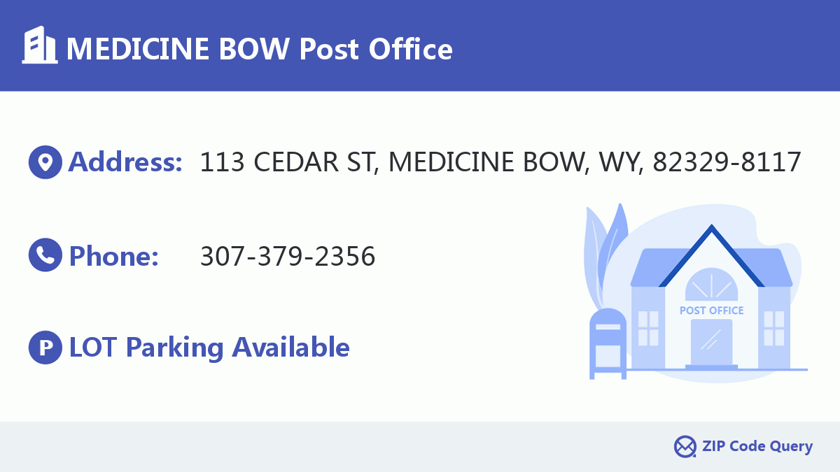 Post Office:MEDICINE BOW