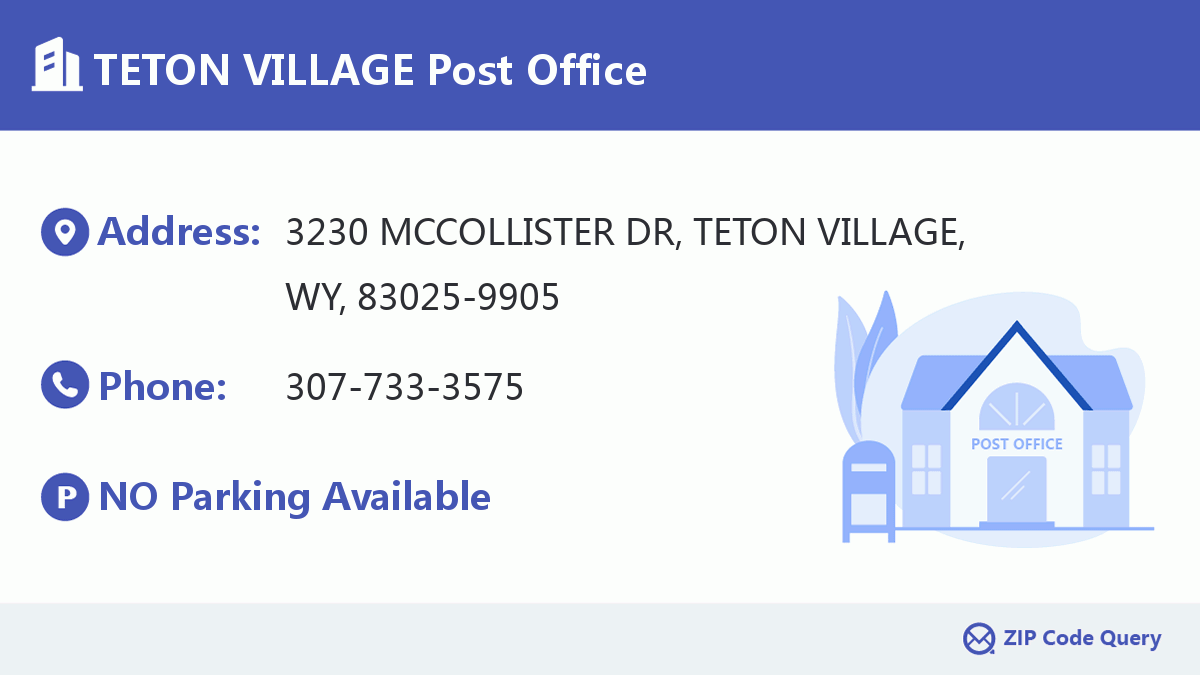Post Office:TETON VILLAGE